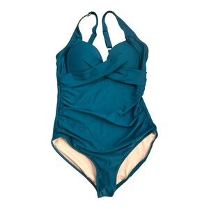 Eomenie Teal One-Piece Swimsuit Sz L nwt, 017